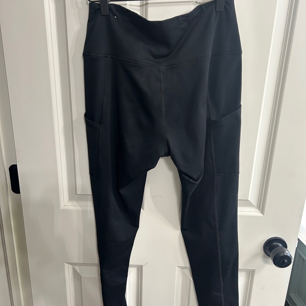 Aerie Black High-Waisted Offline Warm up  Leggings size L - Picture 5 of 8